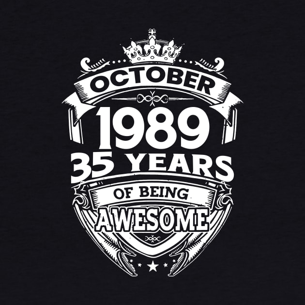 October 1989 35 Years Of Being Awesome 35th Birthday by Che Tam CHIPS